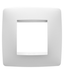 PLACA INTERNATIONALA ONE - IN TEHNOPOLIMER VOPSIT - 2 MODULE - ALB SATINAT - CHORUSMART Gewiss
