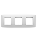 PLACA INTERNATIONALA ONE - IN TEHNOPOLIMER VOPSIT - 2+2+2 MODULE ORIZONTAL - ALB SATINAT - CHORUSMART Gewiss
