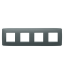 PLACA INTERNATIONALA ONE - IN TEHNOPOLIMER VOPSIT - 2+2+2+2 MODULE ORIZONTAL - TURCOAZ - CHORUSMART Gewiss
