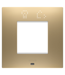 PLACA INTERNATIONALA EGO SMART - IN TEHNOPOLIMER VOPSIT - 2 MODULE - AUR - CHORUSMART Gewiss