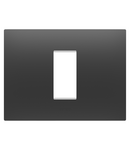 PLACA EGO - IN TECHNOPOLYMER - 1 MODUL - SATIN BLACK - CHORUSMART Gewiss