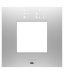 PLACA INTERNATIONALA EGO SMART - IN TEHNOPOLIMER VOPSIT - 2 MODULE - GRI MAGNETIC - CHORUSMART Gewiss
