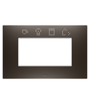 PLACA INTELIGENTA EGO - TEHNOPOLIMER VOPSIT - 4 MODULE - NUANTA MARO - CHORUSMART Gewiss