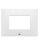 PLACA INTELIGENTA EGO - IN TEHNOPOLIMER VOPSIT - 3 MODULE - ALB SATINAT - CHORUSMART Gewiss