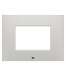 PLACA INTELIGENTA EGO - IN TEHNOPOLIMER VOPSIT - 3 MODULE - ARGILA - CHORUSMART Gewiss