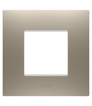 PLACA INTERNATIONALA EGO - IN TEHNOPOLIMER VOPSIT - 2 MODULE - BRONZ DESCHIS - CHORUSMART Gewiss