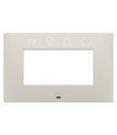 PLACA INTELIGENTA EGO - TEHNOPOLIMER VOPSIT - 4 MODULE - BEJ NATURAL - CHORUSMART Gewiss