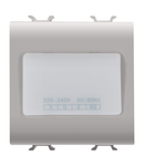 LAMPA AUTONOMA DE URGENTA - 230VAC 50/60HZ 1H - 2 MODULE - BEJ SATINAT NATURAL - CHORUSMART Gewiss