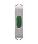 LAMPA INDICATOARE SIMPLA - VERDE - 1/2 MODUL - BEJ SATINAT NATURAL - CHORUSMART Gewiss
