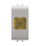 LAMPA INDICATOARE SIMPLA - CHIHLIMBAR - 1 MODUL - BEJ SATINAT NATURAL - CHORUSMART Gewiss