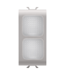 LAMPA INDICATOARE DUBLA - OPAL - 1 MODUL - BEJ SATINAT NATURAL - CHORUSMART Gewiss