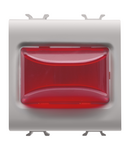 LAMPA INDICATOARE PROEMINENTA - 12V c.a./c.c. / 230V c.a. 50/60 Hz - ROSU - 2 MODULE - BEJ SATINAT NATURAL - CHORUSMART Gewiss