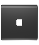 BUTON ÎNLOCUIBIL PENTRU COMENZI AXIALE - A SE COMPLETA CU OBIECTIV - 2 MODULE - NEGRU SATINAT - CHORUSMART Gewiss