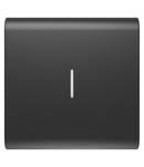 BUTON ÎNLOCUIBIL PENTRU COMENZI AXIALE - CU DIFUZOR - 2 MODULE - NEGRU SATINAT - CHORUSMART Gewiss