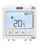 TERMOSTAT CONECTAT CU MASURARE UMIDITATE - ZIGBEE - 100-240 V c.a. 50/60 Hz - NA 5A (AC1) 240 V c.a. - 2 MODULE - ALB LUCIOS - CHORUSMART Gewiss