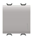 BUTON ELECTRONIC SOFT-CLICK - ILUMINAT DIN SPATE - CU DIFUZOR - PENTRU CONTACTELE MAGISTRALEI INTERF. - 1P FARA POTENTIAL - 2 MODULE - N.SATIN BEJ - CHORUSMART Gewiss