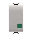 BUTON 1P 250V ac - NO+NC 16A - START - LENTILA VERDE - 1 MODUL - BEJ SATINAT NATURAL - CHORUSMART Gewiss