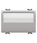 BUTON CU PLACUTA de identificare ILUMINATA 250V ac - NO 10A - 3 MODULE - BEJ SATINAT NATURAL - CHORUSMART Gewiss
