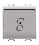 COMUTATOR UNIVERSAL INSIGNA - 1P NA 16AX - ILUMINABIL - 2 MODULE - BEJ SATINAT NATURAL - CHORUSMART Gewiss