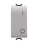 ÎNTRERUPATOR UNIDIRECTIONAL 2P 250V c.a. - 16AX - BUTON NEUTRU - SIMBOL 0/1 - 1 MODUL - SATIN NATURAL BEJ - CHORUSMART Gewiss