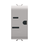 PRIZA STANDARD SUA 250/125V c.a. - 2P+E 15A - 1 MODUL - BEJ SATINAT NATURAL - CHORUSMART Gewiss