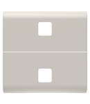 BUTON ÎNLOCUIBIL PENTRU COMENZI AXIALE - A SE COMPLETA CU 2 LENTILE - 2 MODULE - SATIN NATURAL BEJ - CHORUSMART Gewiss