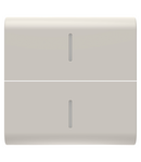 BUTON ÎNLOCUIBIL PENTRU COMENZI AXIALE - CU 2 DIFUZOARE - 2 MODULE - SATIN NATURAL BEJ - CHORUSMART Gewiss