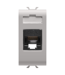 PRIZA RJ45 - CATEGORIA 6 - UTP - 1 MODUL - BEJ SATINAT NATURAL - CHORUSMART Gewiss