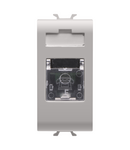 PRIZA TELEFONICA STANDARD INTERNATIONALA - RJ11 - BORNE CU ÎNSURUBARE - 1 MODUL - BEJ SATINAT NATURAL - CHORUSMART Gewiss