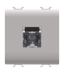 PRIZA TELEFONICA STANDARD INTERNATIONALA - RJ11 - TERMINALE CU ÎNSURUBARE - 2 MODULE - BEJ SATINAT NATURAL - CHORUSMART Gewiss