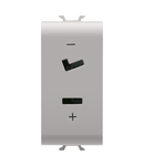 PRIZA SELV - 2P 6A 24V POLARIZATA - 1 MODUL - BEJ SATINAT NATURAL - CHORUSMART Gewiss