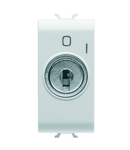 BUTON 2P 250V ac - NO 10A - CU CHEIE - 1 MODUL - ALB SATINAT - CHORUSMART Gewiss