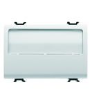 BUTON CU PLACUTA de identificare ILUMINATA 250V c.a. - NO 10A - 3 MODULE - ALB SATINAT - CHORUSMART Gewiss