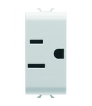 PRIZA STANDARD SUA 250/125V c.a. - 2P+E 15A - 1 MODUL - ALB SATINAT - CHORUSMART Gewiss