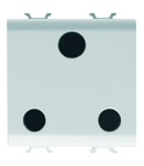 PRIZA STANDARD BRITANICA 250V c.a. - 2P+E 15A - 2 CIRCUITE - ALB SATINAT - CHORUSMART Gewiss