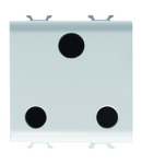 PRIZA STANDARD INDIANA/SUD-AFRICANA 250V c.a. - 2P+E 16A - 2 MODULE - ALB SATINAT - CHORUSMART Gewiss