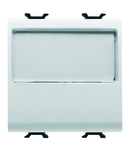 BUTON CU PLACUTA DE IDENTIFICARE ILUMINATA 250V C.A. - NO 10A - 2 MODULE - ALB SATINAT - CHORUSMART Gewiss
