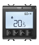 TERMOSTAT CONECTAT CU MASURARE UMIDITATE - ZIGBEE - 100-240 V c.a. 50/60 Hz - NA 5A (AC1) 240 V c.a. - 2 MODULE - NEGRU SATINAT - CHORUSMART Gewiss