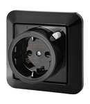 PRIZA CU PROTECTIE DIFERENTIALA - 16A 30MA IP21 - CULOARE NEAGRA Gewiss
