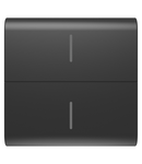 BUTON ÎNLOCUIBIL PENTRU BUTON CONECTAT ECO - 2 MODULE - NEGRU SATINAT - CHORUSMART Gewiss