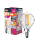 Miniatură Bec LED Ledvance (Osram)  LED Value Classic P 40 Filament 4 W 827 Clear E14, 470 lm, 2700 K, 300°, transparent - imaginea 3