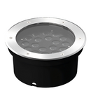 Corp de iluminat LED încastrat în sol Ledvance (Osram)  Inground Round 18 W 840 SYM45 BK, 1440 lm, 4000 K, IP67, 45°, negru LEDVANCE