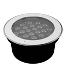 Corp de iluminat LED încastrat în sol Ledvance (Osram)  Inground Round 24 W 840 SYM28 BK, 1920 lm, 4000 K, IP67, 28,00°, negru LEDVANCE