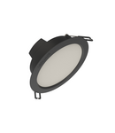Downlight LED LEDVANCE DL IP44 DN DN 115 8 W 830 880 lm BK, 3000 K, 100°, negru LEDVANCE