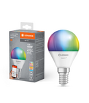 Miniatură Bec LED LEDVANCE SMART WIFI P40 4,9 W 230V RGBW FR E14 SINGLE PACK, 470 lm, 6500 K, 180° - imaginea 3