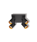 Bec LED Ledvance (Osram)  LED SPOT ETERNAL BLACK AND GOLD 4XGU10 PLATE, 6 W, negru LEDVANCE