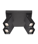 Bec LED Ledvance (Osram)  LED SPOT ANGULAR BLACK 4XGU10 PLATE, 6 W, negru LEDVANCE