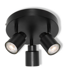 Bec LED Ledvance (Osram)  LED SPOT PRIMAL 3XGU10 PLATE BLACK, 6 W, negru LEDVANCE
