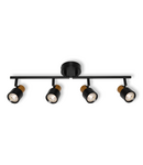 Bec LED Ledvance (Osram)  LED SPOT SECTORAL BLACK AND GOLD 4XGU10, 6 W, negru LEDVANCE
