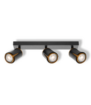 Bec LED Ledvance (Osram)  LED SPOT COLLAR BLACK AND GOLD 3XGU10, 6 W, negru LEDVANCE